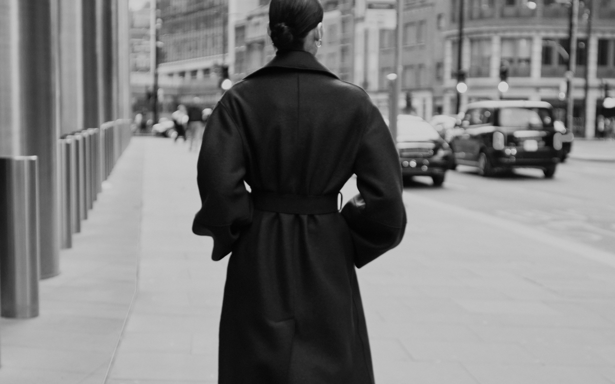 【美品】HARRIS WHARF LONDON Wool coat Harris Wharf London Black size M International in